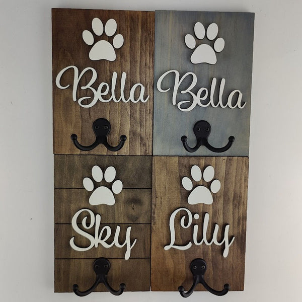 Personalized Pet Leash Holder, Custom Pet leash holder, Pet Sign, Dog Sign