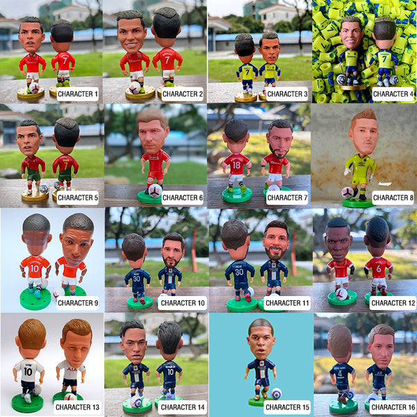 3D Mini Players, Mini Figures Football Stars