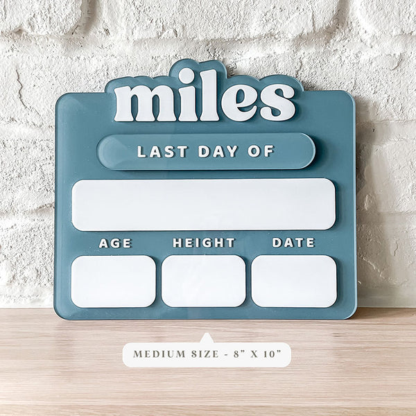 Acrylic personalized School Signs |Customized First and Last Day of School Boards