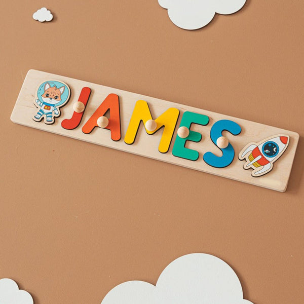 Personalized Name Puzzle With Pegs Gifts for Kids