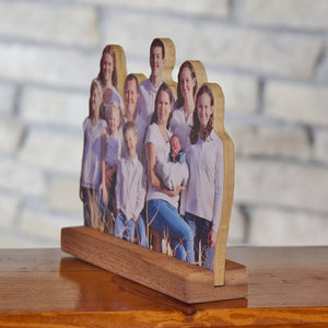 Custom Photo Statue Display. Personalized Photo Gift.