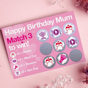 Mothers Day Gift, Gift for Mum,  Birthday Gift for Dad, Gift for Dad Scratch Card, Scratch Card for Mum