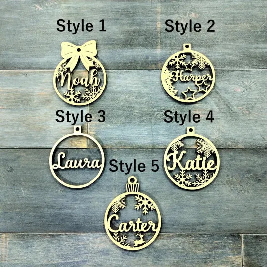 Christmas Ornament Personalized Wooden Christmas Ornaments