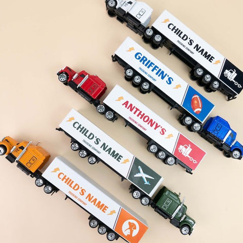 Personalized Kids Toy Truck, Customized with Your Child's Name