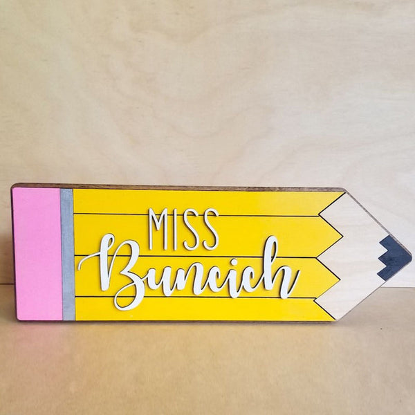 Personalized Teacher Desk Caddy, Teacher Gift