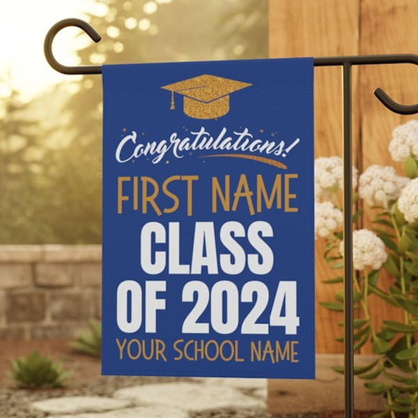 Personalized Graduation Yard Flag 2024