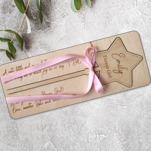 Proposal wand Personalized gift Wooden name puzzle