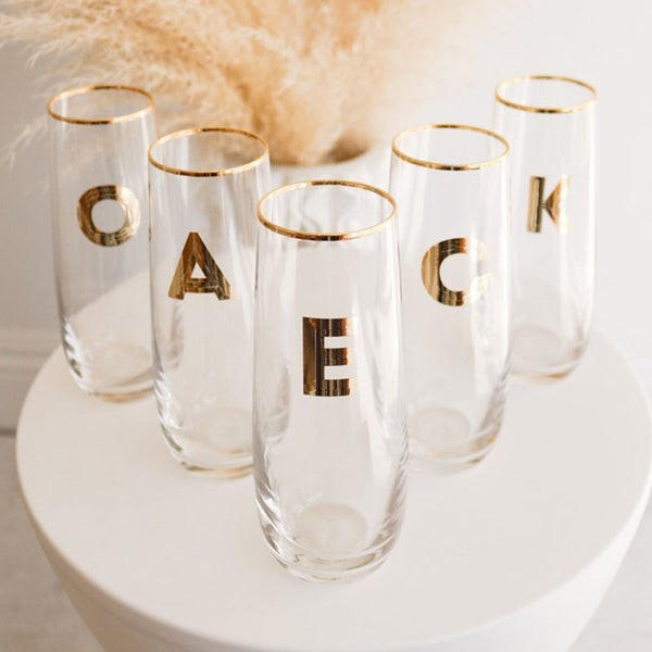 Personalized Cute Bridesmaid Gift Bridesmaid Champagne Flutes