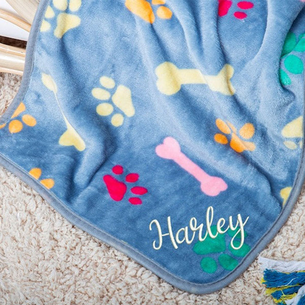 Custom Dog Blanket, Personalized Dog Blanket