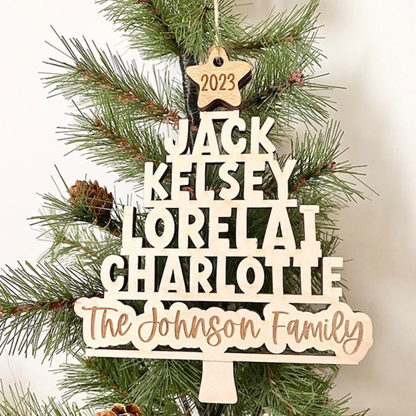 Personalized Name Tree Ornament Christmas