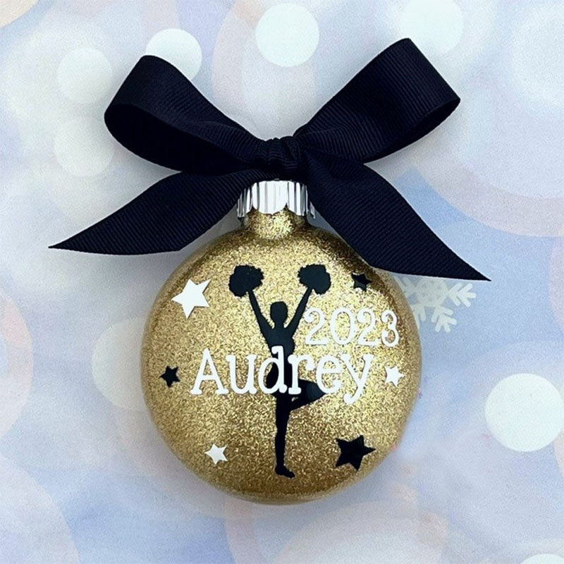 Cheerleader Personalized Christmas Ornament