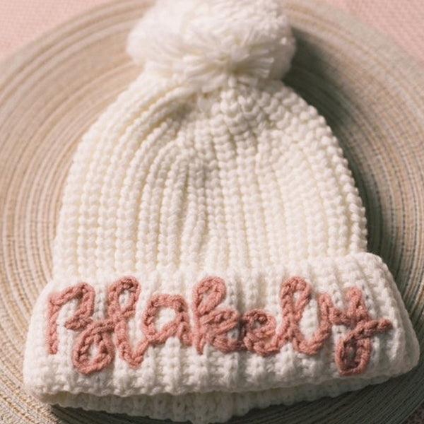 Kid's Winter Hat with Personalized Embroidery