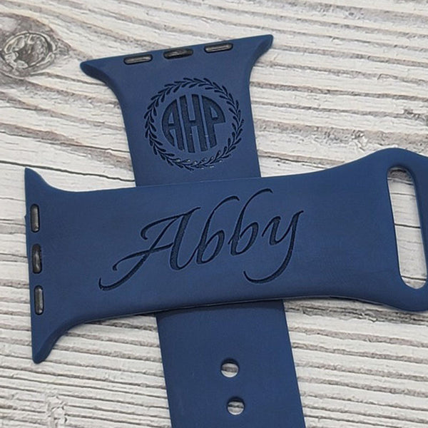 Personalized Apple Watch Band Custom Monogram with Name