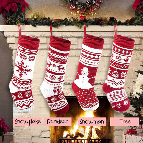 Personalized Knit Christmas Stocking