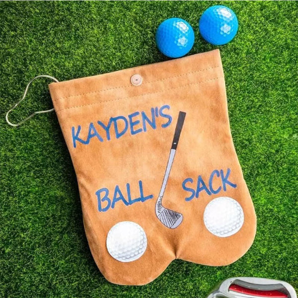 GOLF BALL BAG - Personalized Ball sack - Funny golfing - Golfers for men