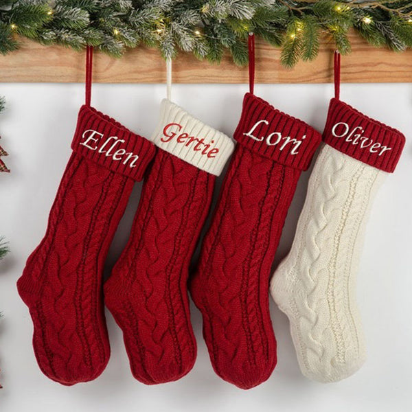 Personalized Christmas Stockings with Family Name