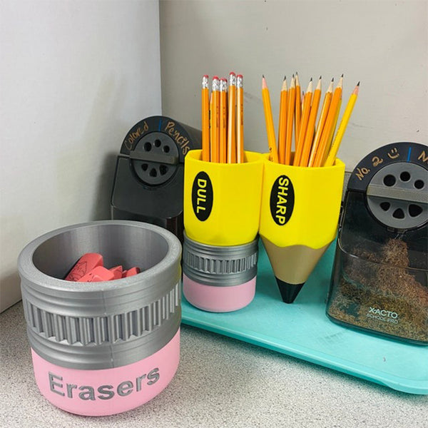 Pencil holder for primary school teachers desk sharp dull