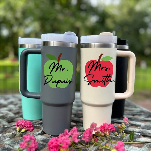 Teacher Travel Coffee Mug, Personalized Teacher Gift, Teacher Appreciation Gift