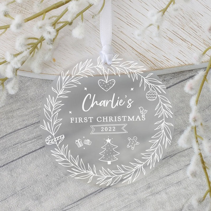 Personalized Baby'S First Christmas Decorating Gifts