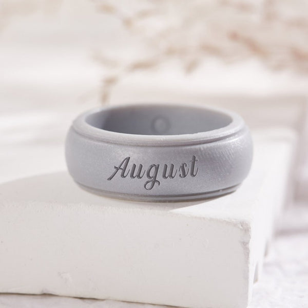 Personalized Silicone Ring for Men with Custom Silicone Ring