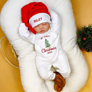 Personalized Baby 1st Christmas Romper