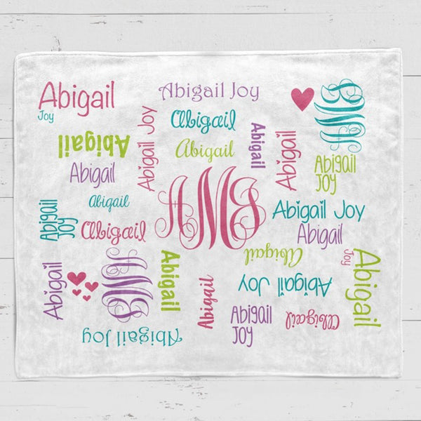 Personalized Baby Blanket Baby Name Blanket