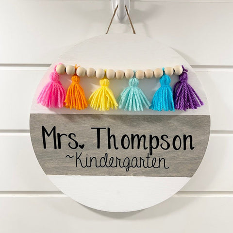 Personalized Teacher Gifts, Teacher Name Tag Door Hangings, Classroom Door Tags.