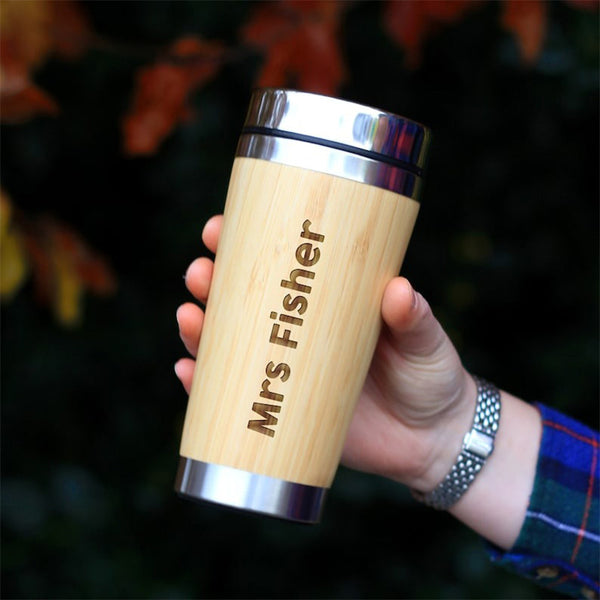 Personalised Teacher Travel Mug,  Thank You Teacher Appreciation Gifts