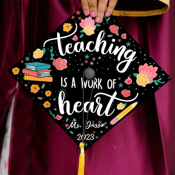 Teacher Graduation Cap Topper, Custom Grad Cap Topper, Teacher Graduation Decoration