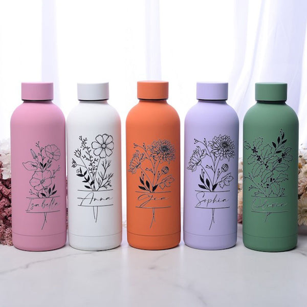 Insulated Water Bottle,Water Bottle Personalized,Water Bottle Name