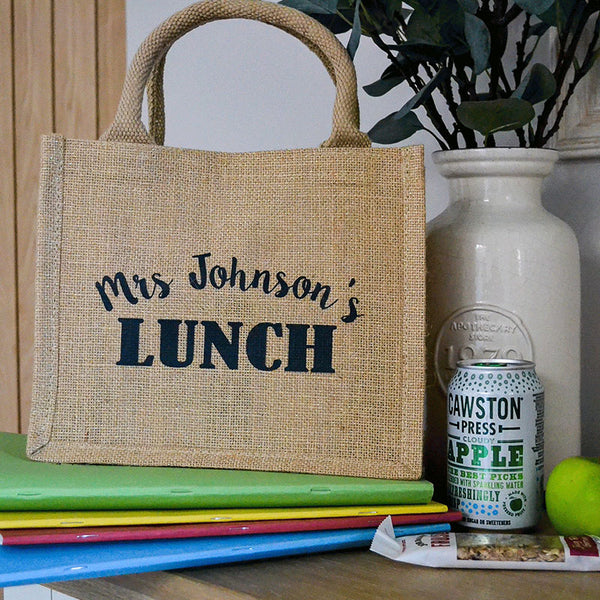 Personalised Teacher Lunch Bag, Teacher Gifts, Teaching Assistant Gift