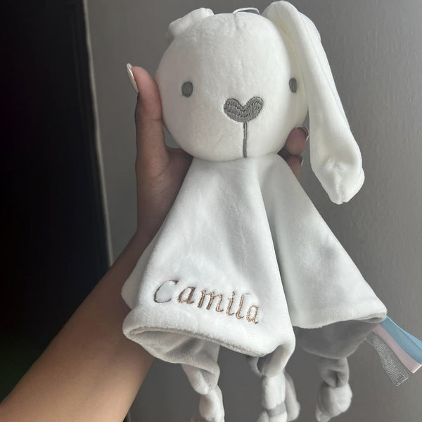 Personalized Baby Embroidered Comfort Towel, Bib Towel, Doll Comfort Towel