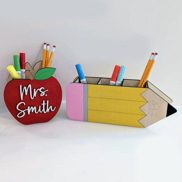 Teacher’s Gift Pencil Holder Desk Organizer