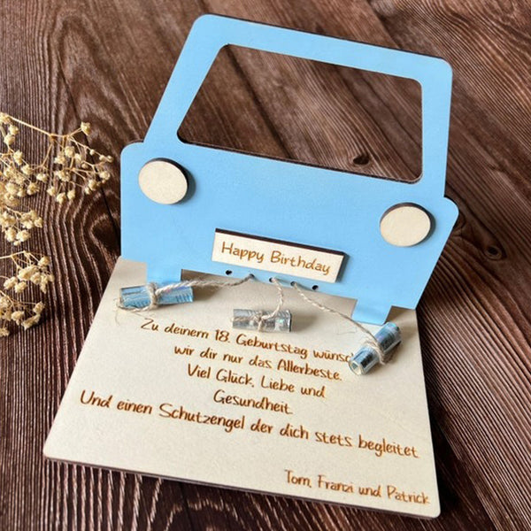 Wooden Gift Card, Wedding Gift, Birthday Gift