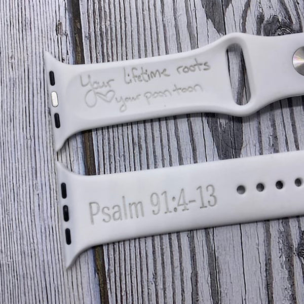 Personalized Inscription Strap, Custom Engraving