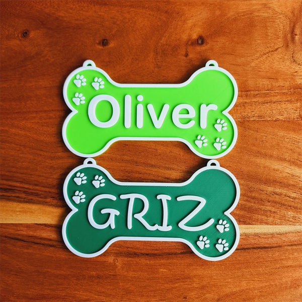 Customized Dog House Nameplates, Toy Box Signs