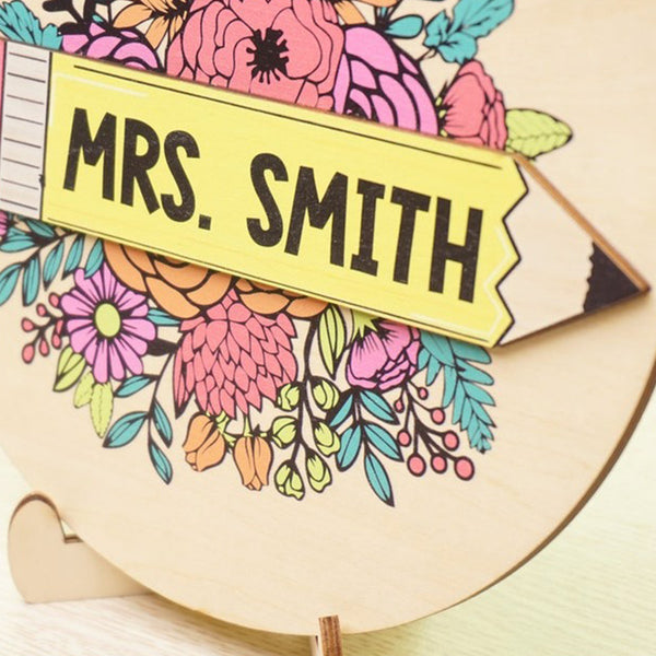 Personalized Teacher Doorplate, Back-To-School Gift