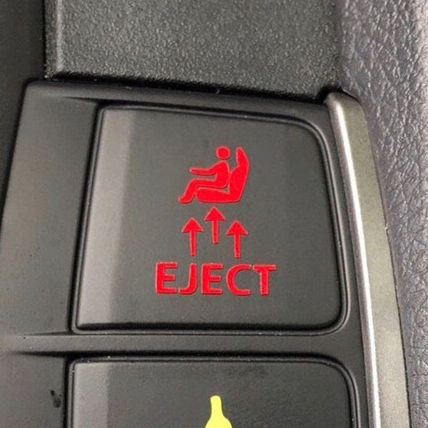 Fits All Cars, Star Blank Button Decal For Car Buttons!