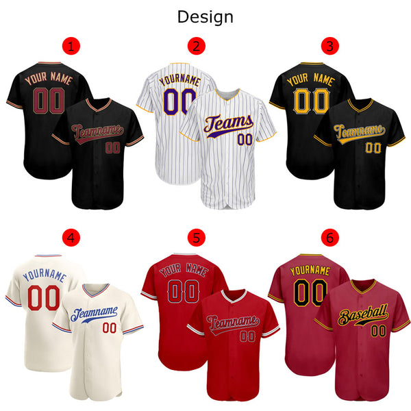 Personalized Name Custom Baseball Jersey For Baseball Fans