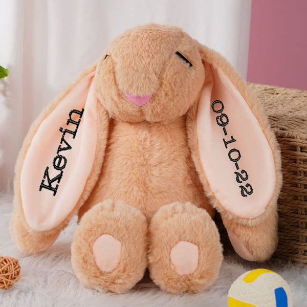 Personalized Bunny Stuffed Toy,Monogrammed Bunny,Personalized Bunny Baby Girl Gift