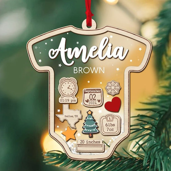 Baby'S First Christmas Decorations, Custom Baby Name Gifts