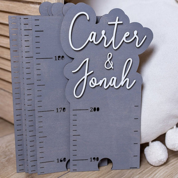 Personalized Growth Chart Wall Nursery Decor Personalized Baby Shower Gift