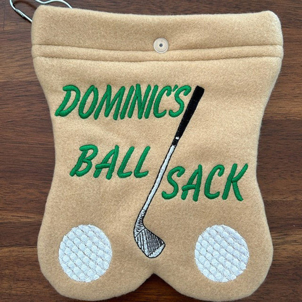 GOLF BALL BAG - Personalized Ball sack - Funny golfing - Golfers for men