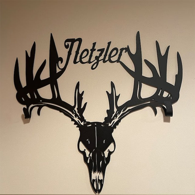 Personalized Metal Deer Head Skeleton, Gift For Hunting Lovers