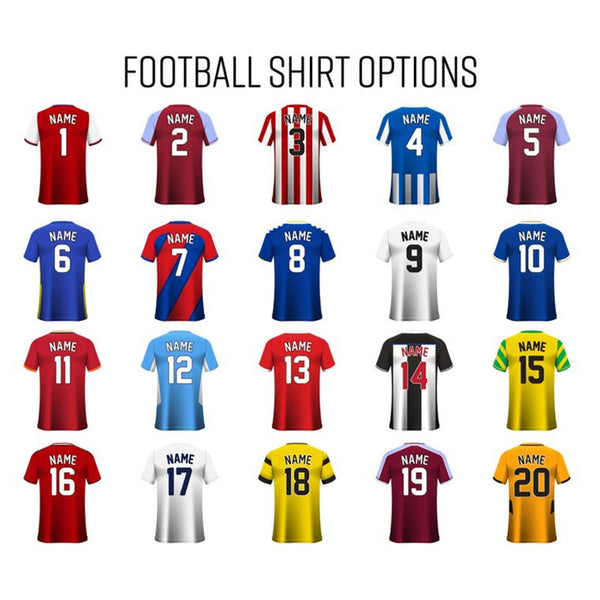 Custom Football Gift Personalised Football Shirt Print