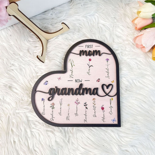 Personalized Birth Month Flowers, Mothers Day Gifts