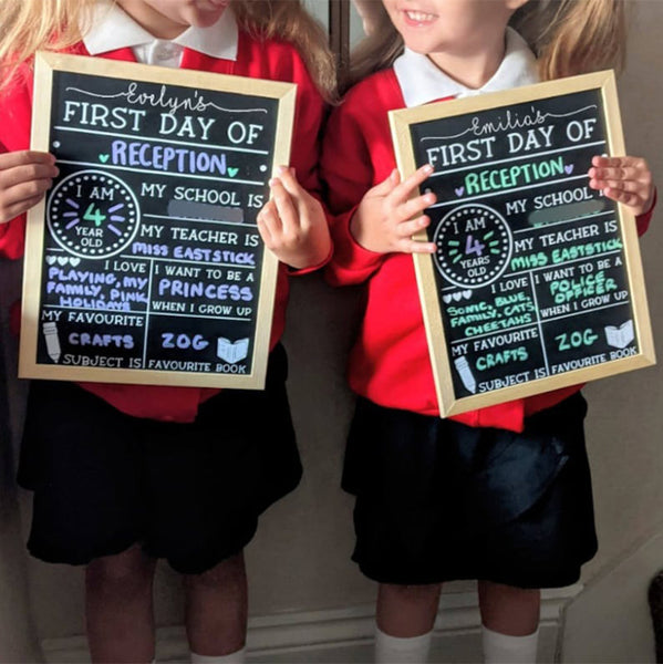 Personalized First Day of School Blackboard