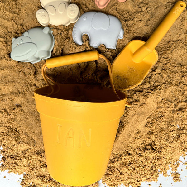 Personalized silicone summer children's beach suit, customized silicone beach bucket