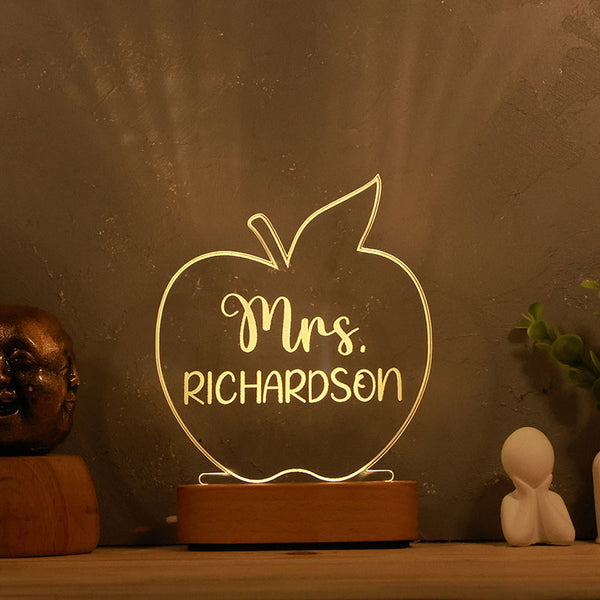 Personalized Teacher Gifts -  Back To School Gifts - Teacher Sign for Desk