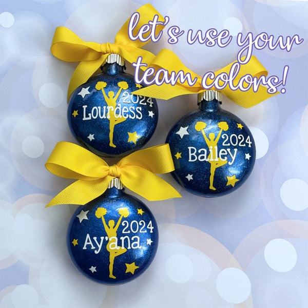 Cheerleader Personalized Christmas Ornament